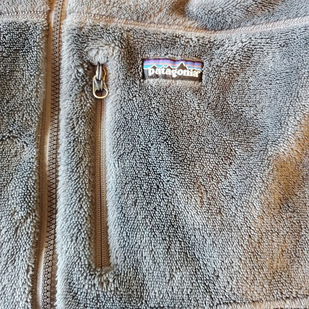 Patagonia R4 Regulator‎ Polartec Pile Fleece Zip Jacket Gray Mens XL Full Zip